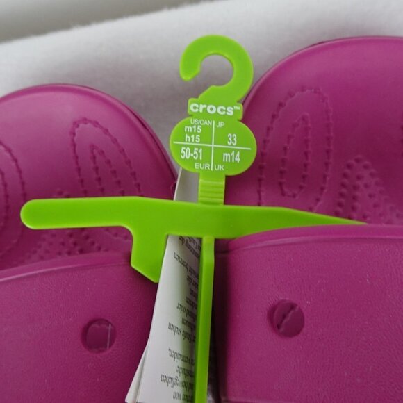 Crocs Classic Slides Men\'s Size 15 US Pink Double Strap Sandals Barbiecore main image 7